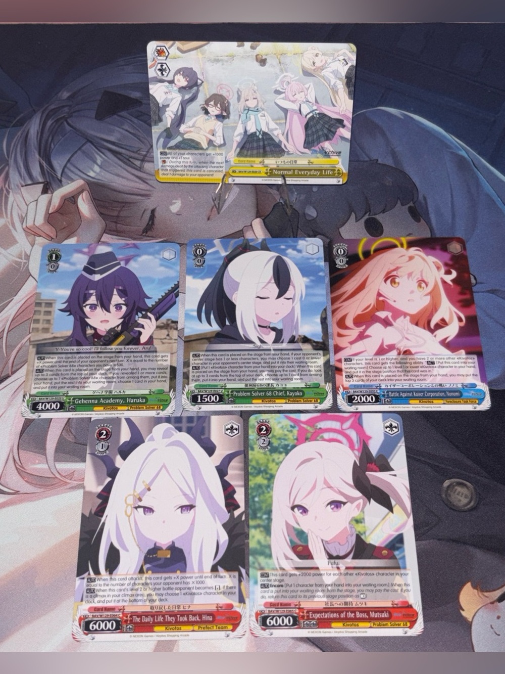 Blue Archive Weiss Schwarz card lot